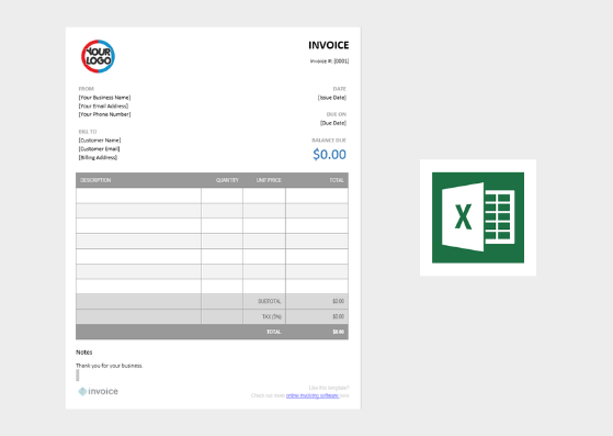 Free Invoice Template - Excel (.xlsx)