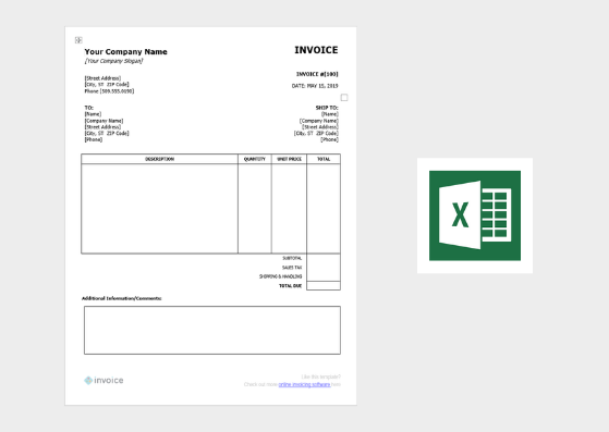 free invoice templates for excel