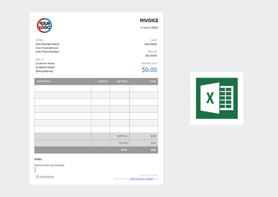 invoice excel template free